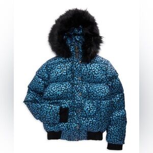 Appaman Blue Leopard Print Kids Jacket